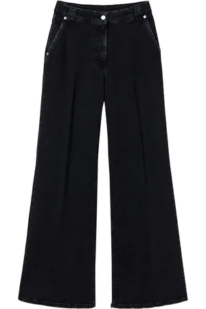 Twin-Set Jeans med brede ben og presselæg