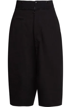 Maison Margiela Shorts med sænket skridt og rå kant
