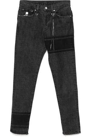 MASTERMIND Skinny-jeans med broderet logo