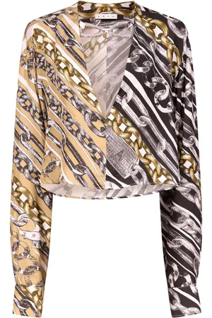 AREA Bluse med krystalled