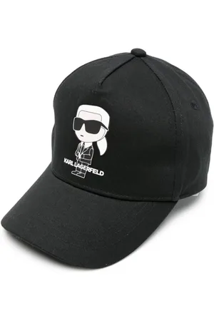 Karl Lagerfeld Ikonik Karl baseball-kasket i twill