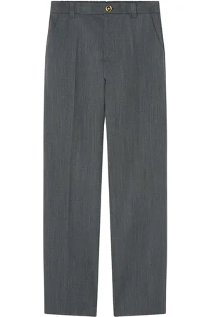 VERSACE Skræddersyede mouliné-bukser