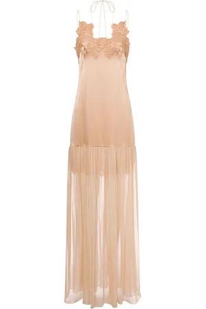 Alberta Ferretti Kjole med blondekant