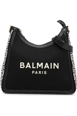 Balmain B-Army 26 skuldertaske i lærred fra 2021-2024