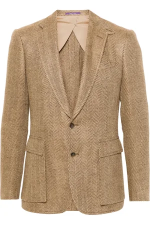 Ralph Lauren Enkeltradet blazer med sildebensmønster
