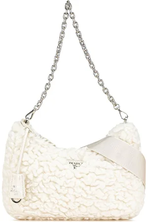Prada Re-Edition 2000 satchel-taske i kashmir og uld fra 2020-2024