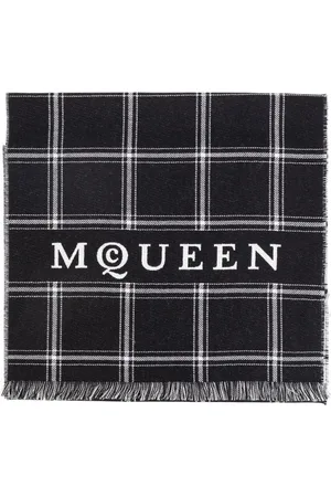 Alexander McQueen Intarsia tørklæde med logo