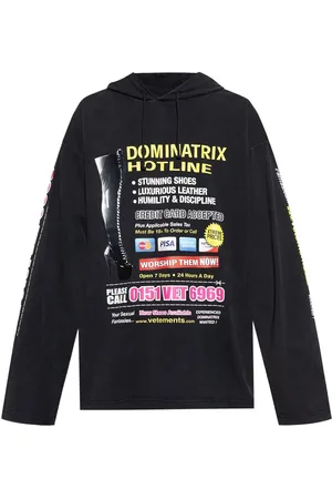 Vetements Hættetrøje med grafisk tryk