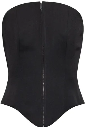 Alexander McQueen Korsettop med lynlås