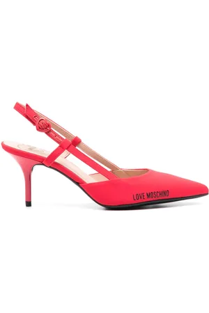 Moschino 75 mm pumps med logotryk