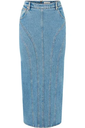 Nina Ricci Denimnederdel med paneler