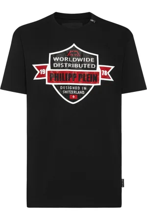 Philipp Plein T-shirt med PP-våbenskjold