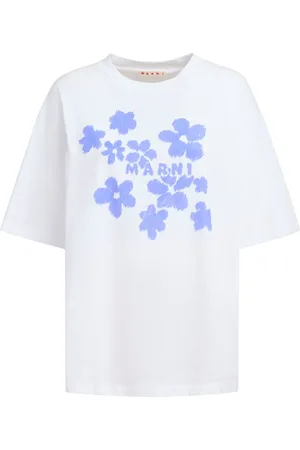Marni T-shirt med blomstertryk