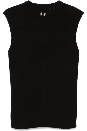Rick Owens Ribstrikket vest