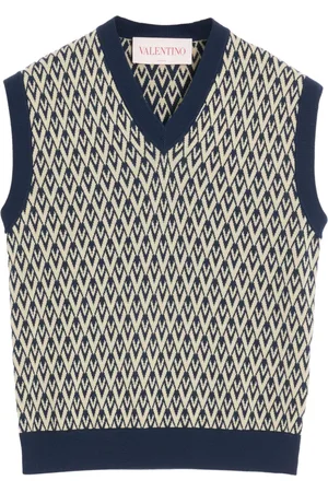 VALENTINO GARAVANI Toute La V vest i jacquard