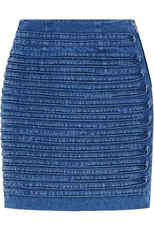 VERSACE Kort denimnederdel