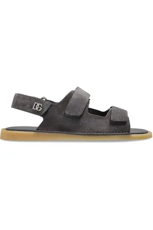 Dolce & Gabbana Lædersandaler med burrelukning