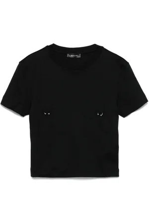 MUGLER T-shirt med piercinger