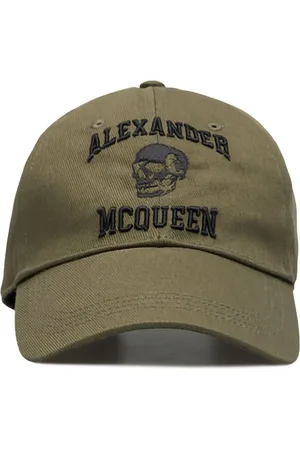 Alexander McQueen Baseballkasket med broderet dødningehoved