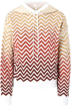 Missoni Chevron-strikket hættetrøje