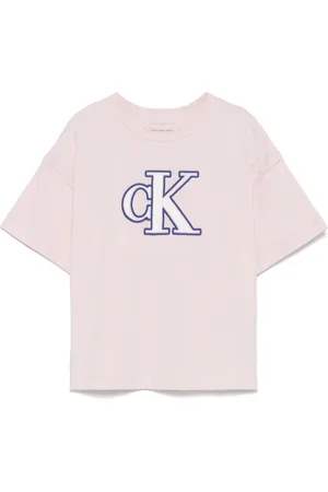 Calvin Klein T-shirt med monogram-flock