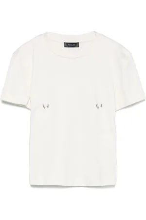 MUGLER T-shirt med piercinger