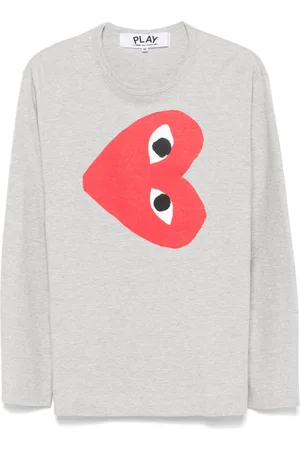 Comme des Garçons T-shirt med hjertetryk i siden