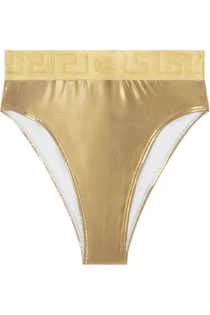 VERSACE Metallisk Greca Border bikiniunderdel