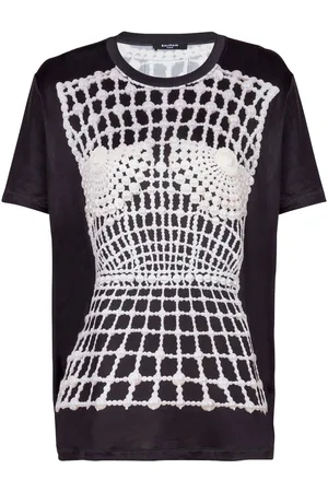 Balmain T-shirt med trompe l
