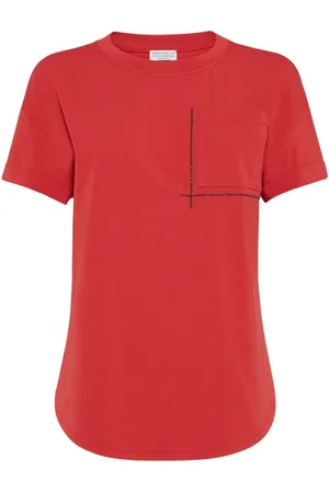 Brunello Cucinelli T-shirt med monili-detalje