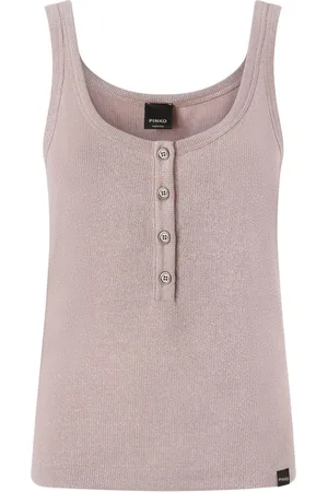 Pinko Tanktop med stolpelukning og knapper