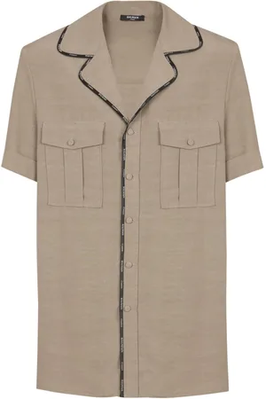Balmain Skjorte med kontrastkant
