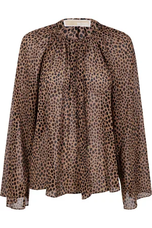 Michael Kors Bluse med leopardtryk