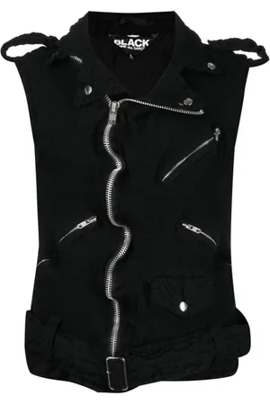 Comme des Garçons Vest i uld med lynlåslomme