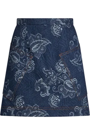 Etro Kort denimnederdel