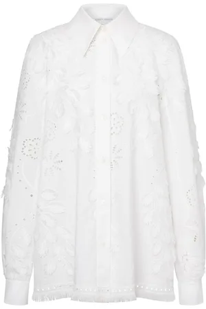 Alberta Ferretti Skjorte med broderet design