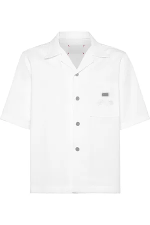 Philipp Plein Ribbet bowling-skjorte