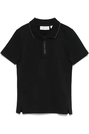 Calvin Klein Polo i piqué med broderet logo