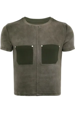 DION LEE Ribstrikket T-shirt
