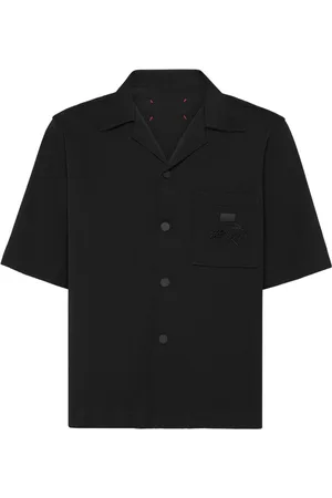 Philipp Plein Ribbet bowling-skjorte