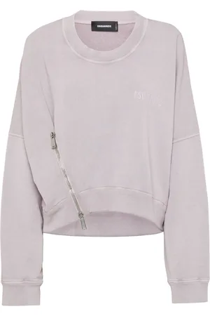 Dsquared2 Sweatshirt med lynlåsdetalje