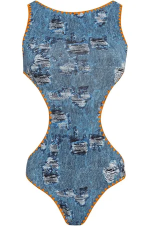 Brigitte Badeshorts med denimtryk