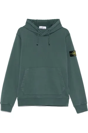 Stone Island Hættetrøje med kompasmærke og logo