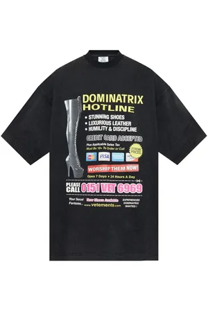 Vetements T-shirt med teksttryk