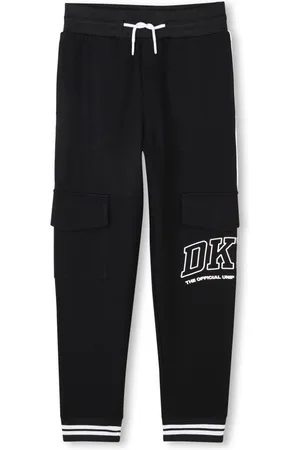 DKNY Joggingbukser med logoapplikation