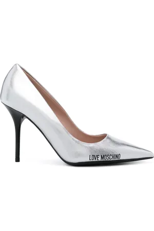 Moschino 90 mm pumps med logotryk