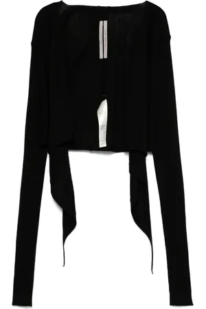 Rick Owens Cropped slå om-cardigan