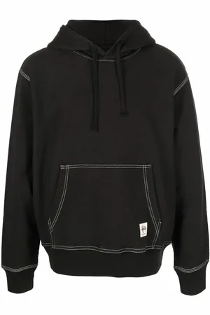 STUSSY Hættetrøje med kontrastsyning