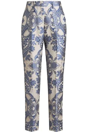 Etro Cigarette-bukser i paisley-jacquard