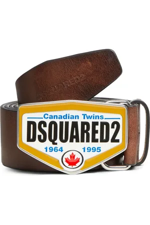 Dsquared2 Læderbælte med logospænde